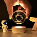 3D Galaxy Crystal Ball Night Light